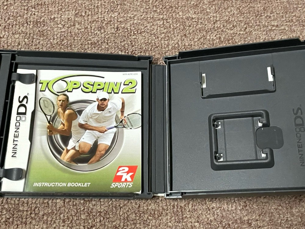 Top Spin 2 (Nintendo DS, 2006) Empty Replacement Case Only No Game