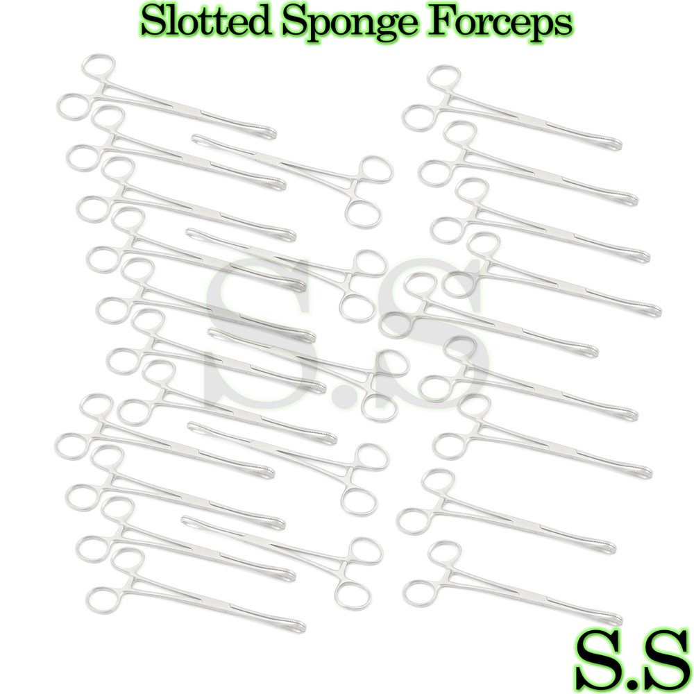 25 Slotted Sponge Forceps Body PIERCING INSTRUMENTS