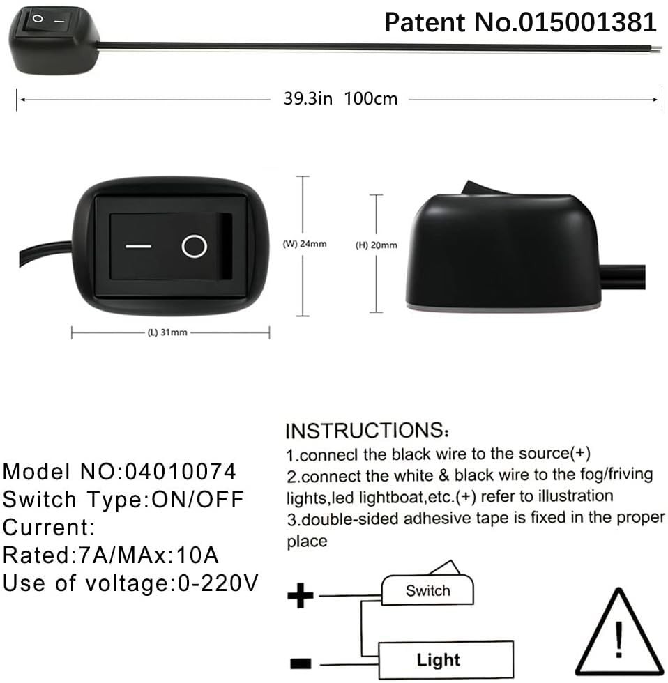 Gebildet 2pcs SPST Water Drop Shape Paste Type Button Black-1m wire(2pcs)
