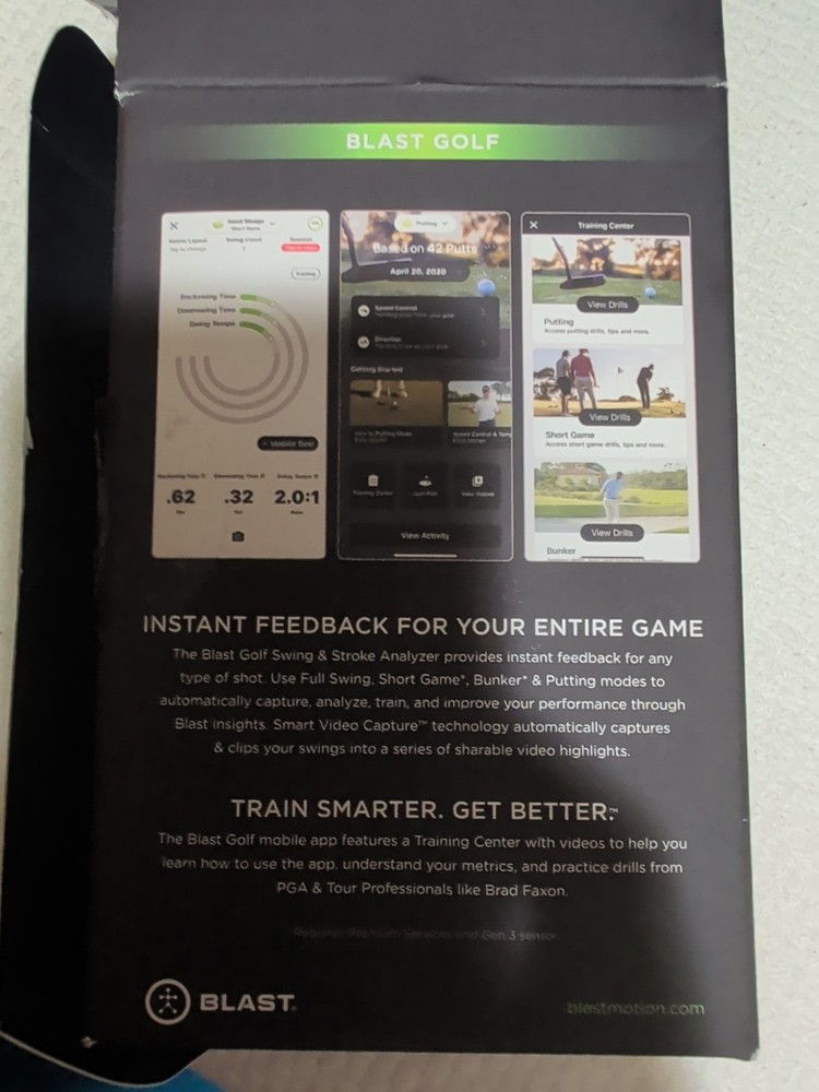 Blast Complete Golf Swing and Stroke Analyzer (Brad Faxon) Complete Open Box