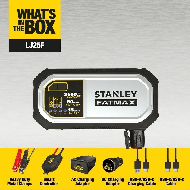 Stanley Fatmax 2500 AMP Lithium Jump Starter