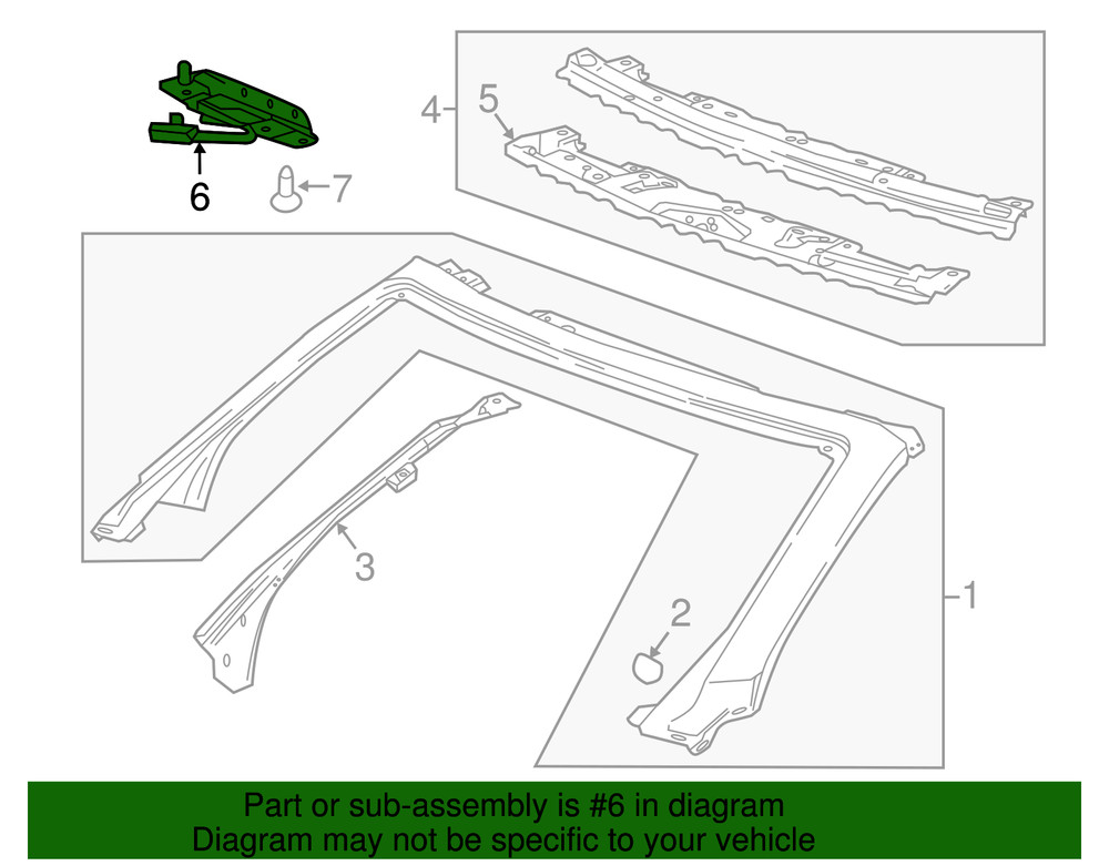 Genuine GM Driver Side Folding Top Front Latch Striker 84388501