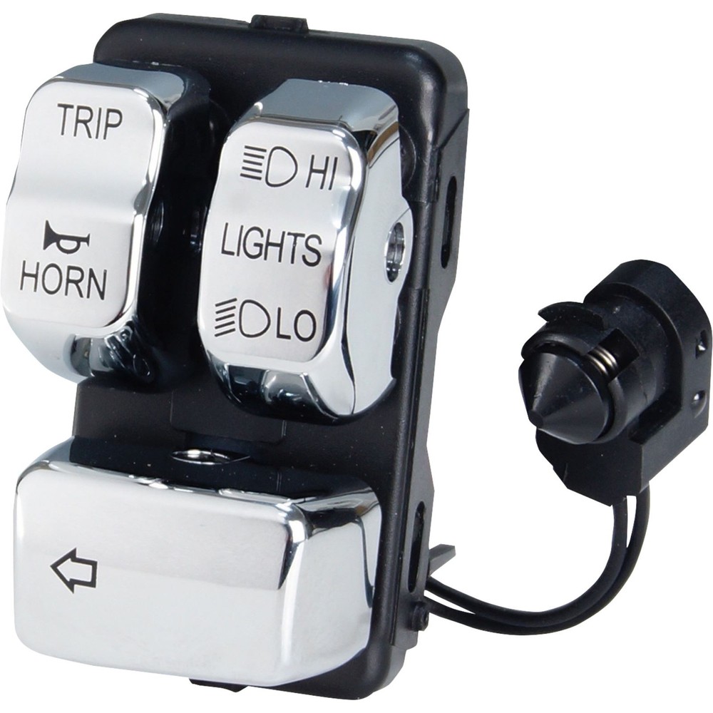 Drag Specialties Control Module - Left - Chrome 0616-0386