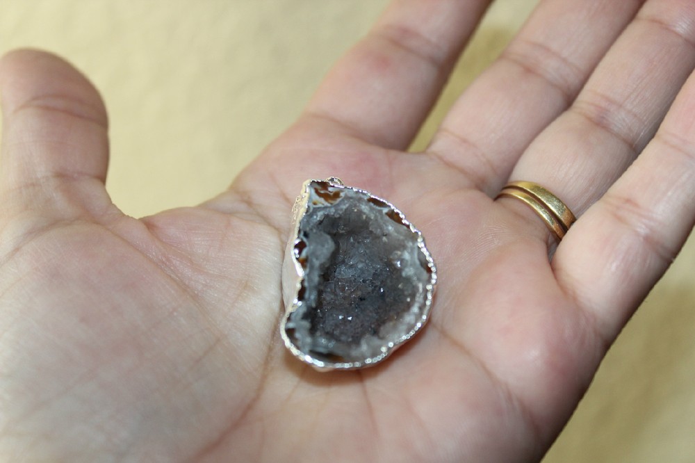 Geode Cave Pendant from Brazil R232