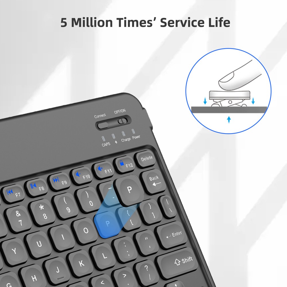 Wireless Bluetooth Keyboard For Windows Android iOS PC Phone Tablet Universal US