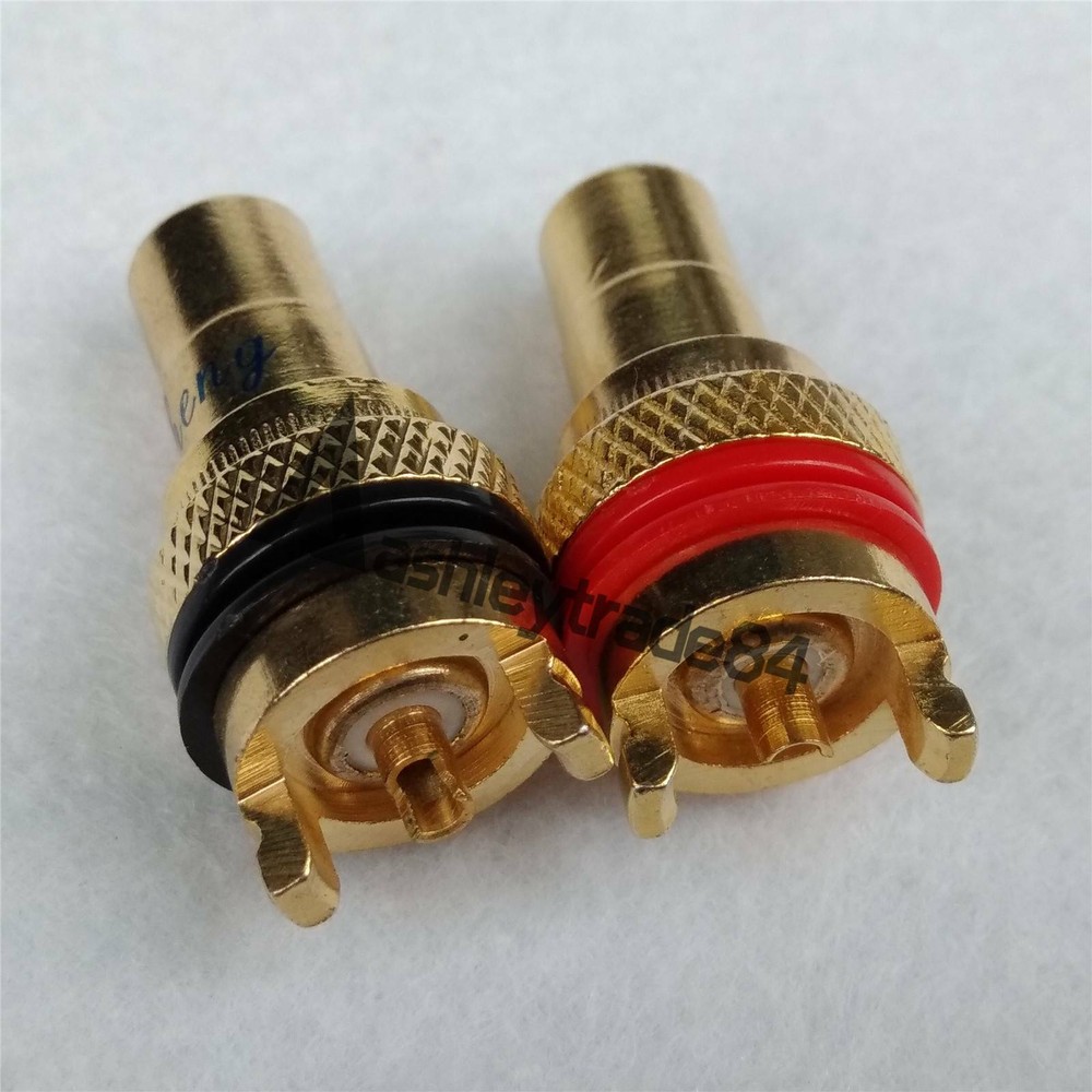 2Pcs RCA Chassis Connector 4 Amplifier