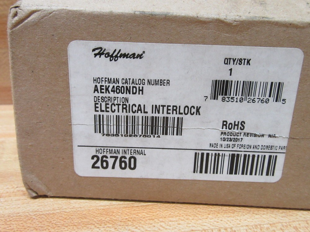 Hoffman A-EK460NDH Electrical Interlock AEK460NDH