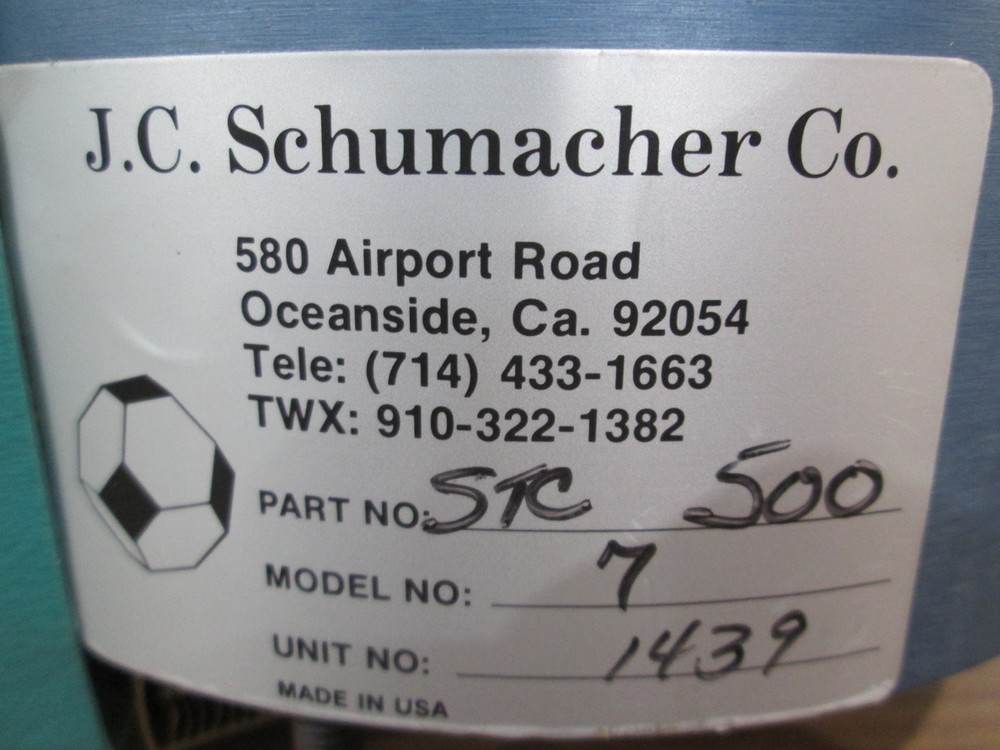 Schumacher, STC-500, Model 7 Temperature Controller, Used