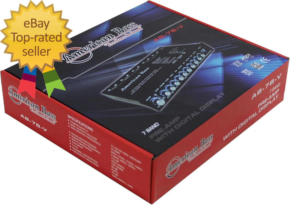 High End 7 Band Equalizer Voltage Display