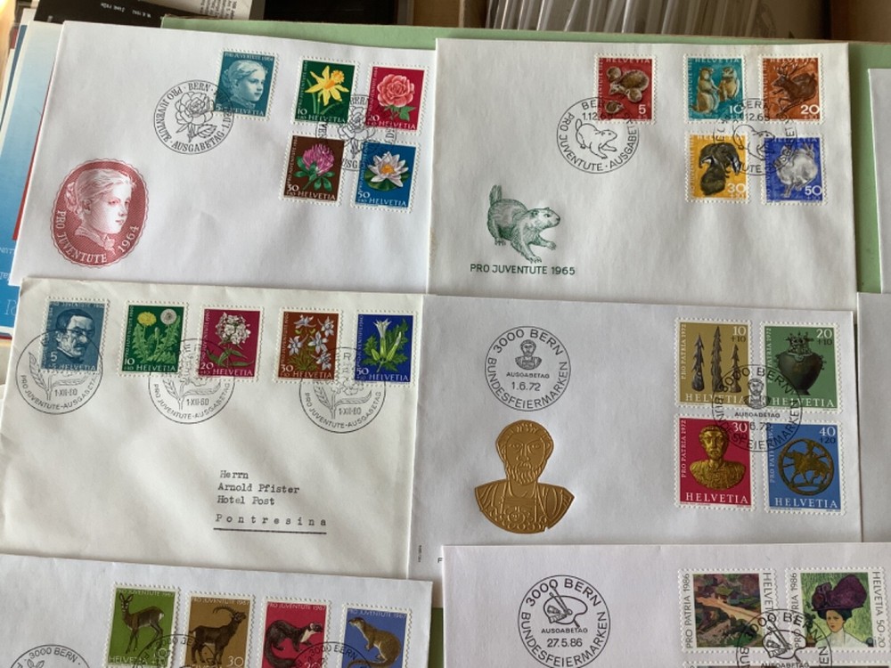 Switzerland postal covers 16 items Ref A2186