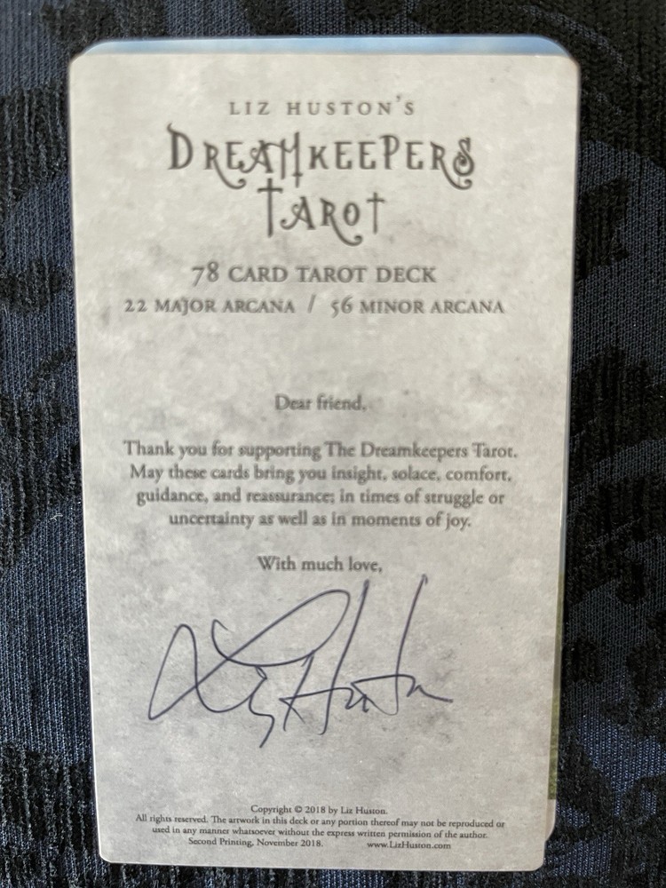 Dreamkeepers Tarot by Liz Huston Signed Deck & Guidebook First Edition/OOP/HTF