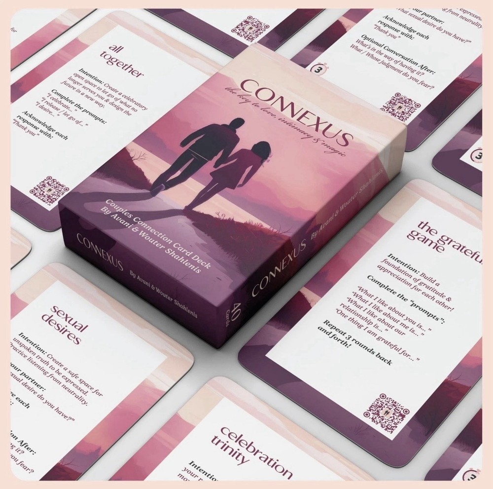 Connexus Couples Card Deck Intimacy, 40 Conversation Starters + Live Challenge