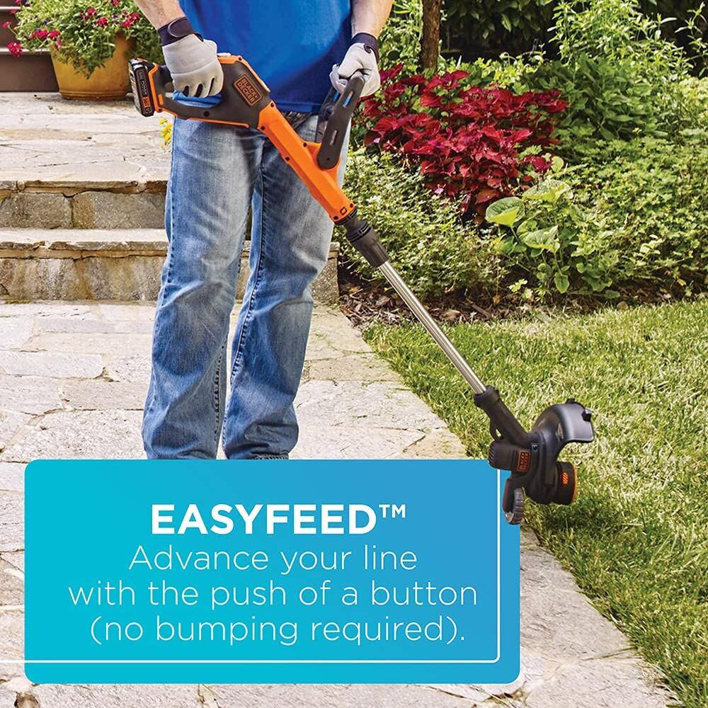 BLACK+DECKER 20V MAX* String Trimmer/Edger, 12-Inch - LSTE525