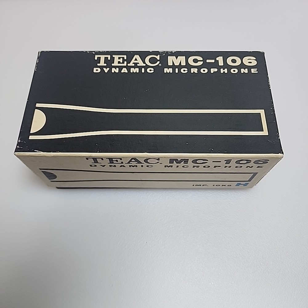 TEAC MC-106 Stereo  Dynamic Microphone New MC106 Vintage
