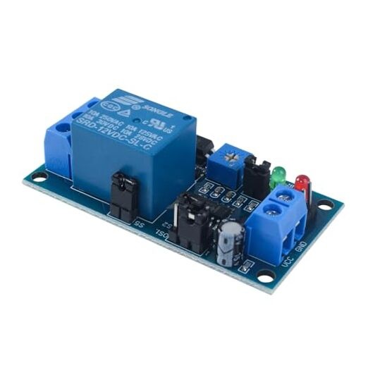 12V Multi-Mode Delay Timer Relay Module with Optocoupler for Home Automation,