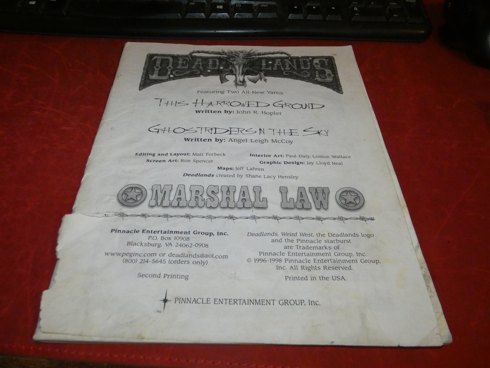Deadlands Marshall Law Adventure