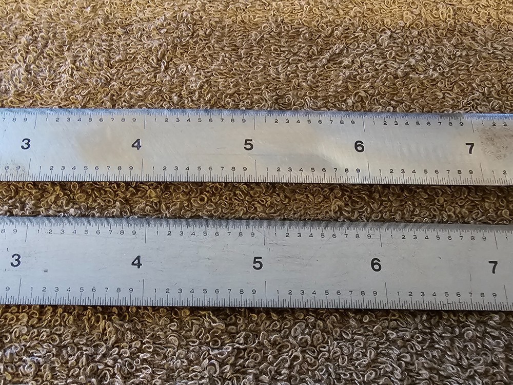 2 Pec 24" 16R Double Sided Drafting Spring Ruler Rule 32 64 100 50ths