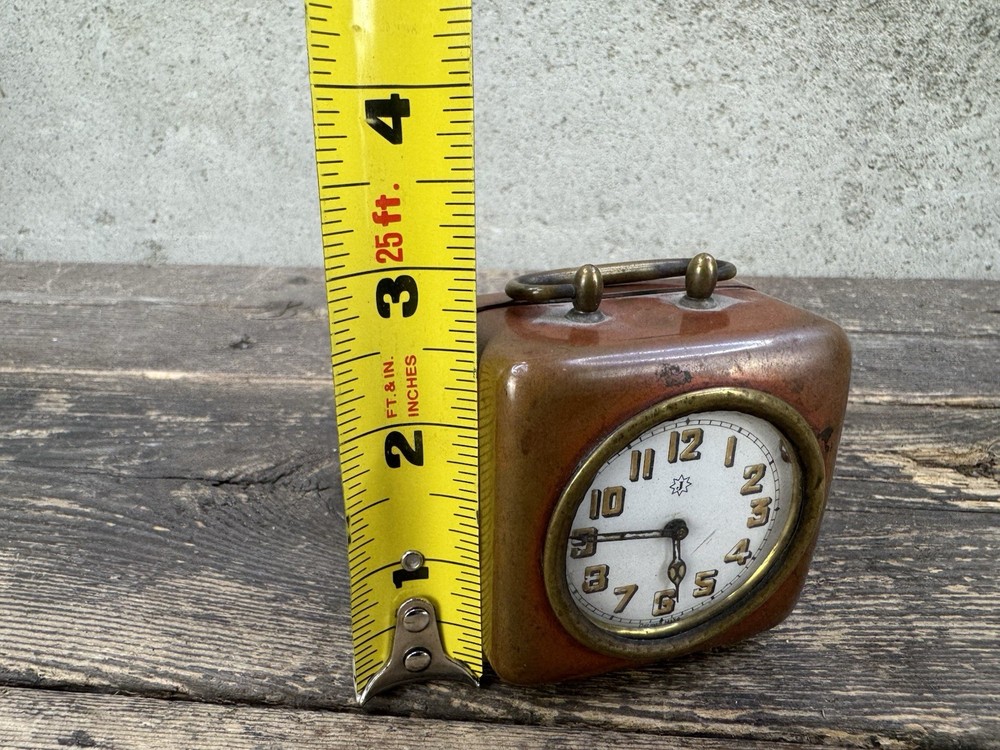 Vintage Small Brass Clock