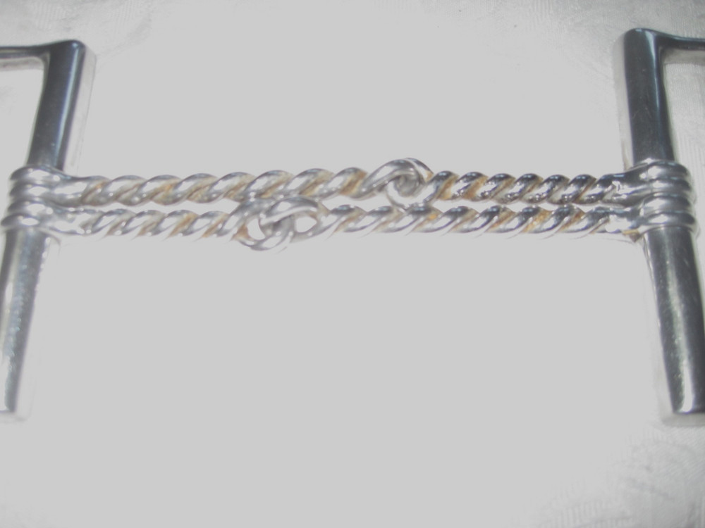 D- Ring Double Twisted Wire Stainless Steel 5'' Bit