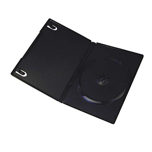 50 Pack Standard Black Single DVD Cases 14MM