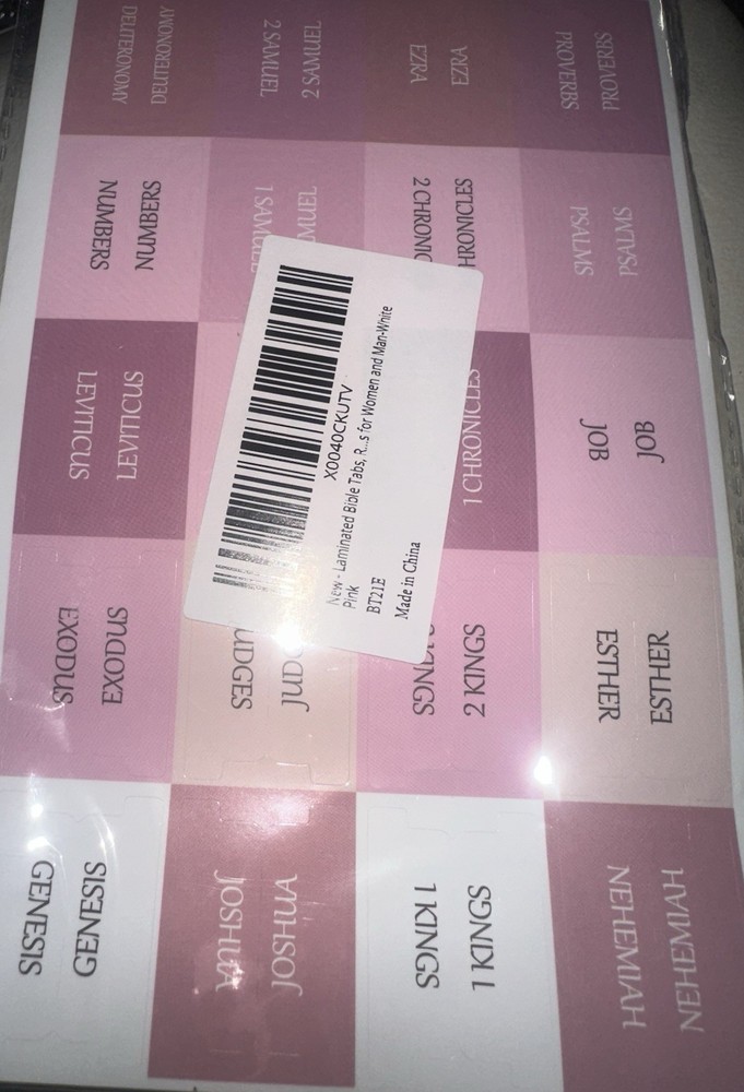 laminated bible tabs