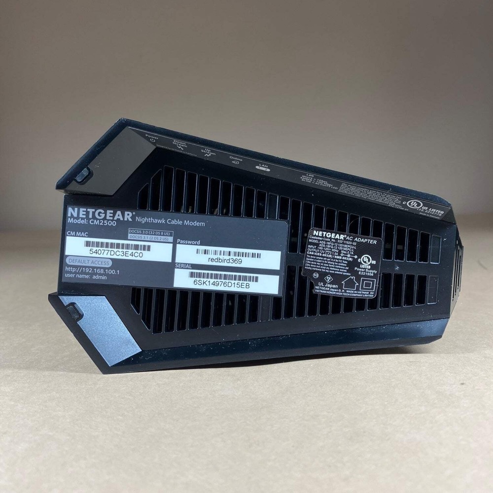 NetGear cm2500 NightHawk Cable Modem 272-13799-01