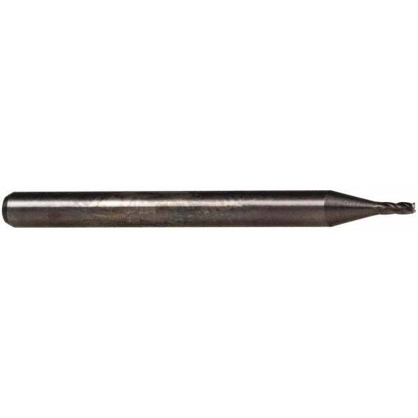 Accupro 0.025" Diam 4 Flute Single End Solid Carbide 0.005" Corner Radius End...