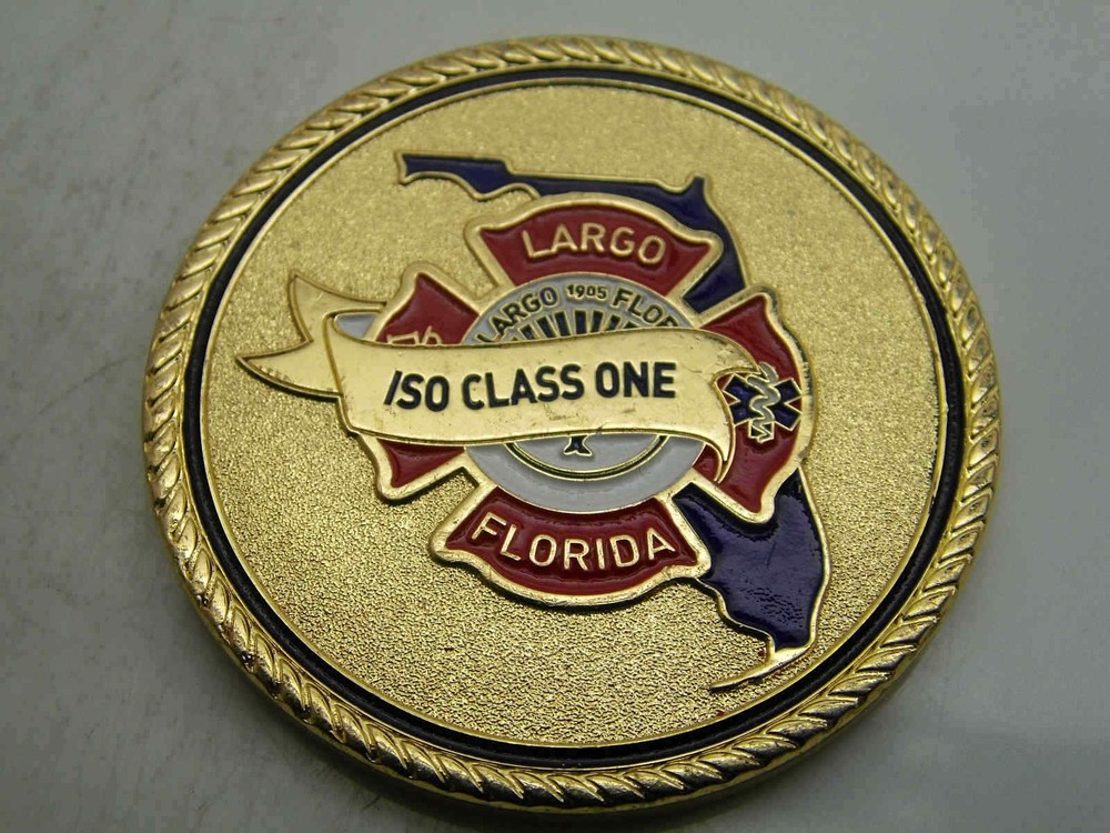 LARGO FLORIDA ISO CLASS ONE CHALLENGE COIN