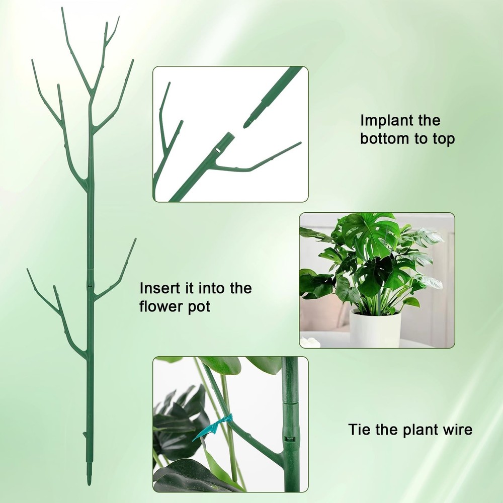 5 Pack Stackable Plant Support Stakes, Climbing Plant Support Structures for ...