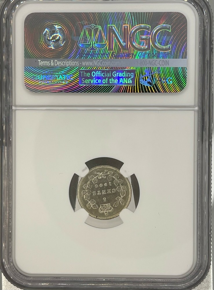 1900 Canada 5 Cents NGC MS 62