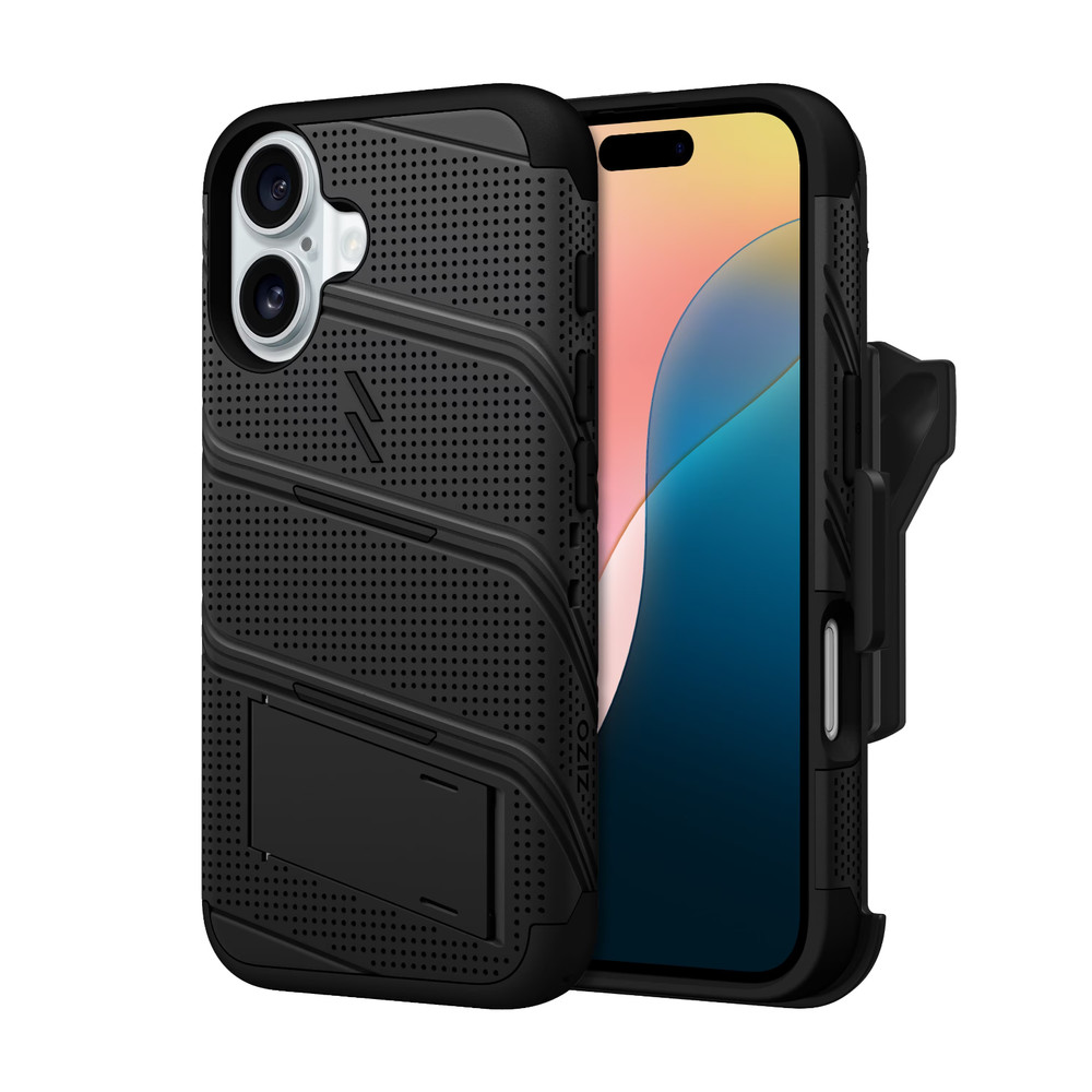 ZIZO BOLT Bundle iPhone 16 Case with Tempered Glass