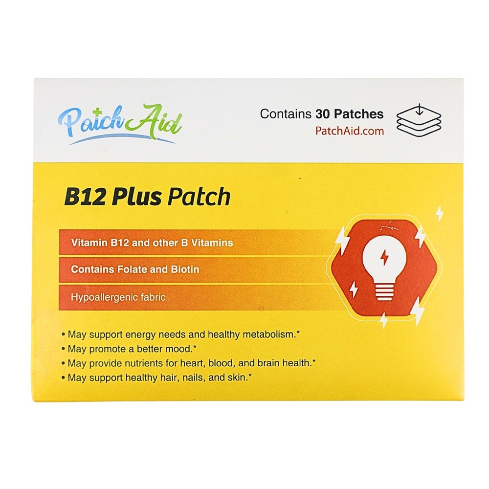 PATCH AID B12 Energy Plus Vitamin Patch - 30 ct