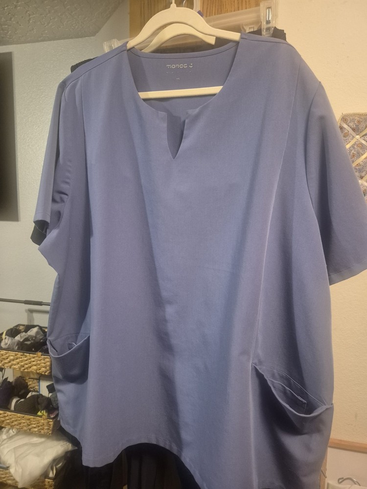 Plus Size Women's Scrub Tops