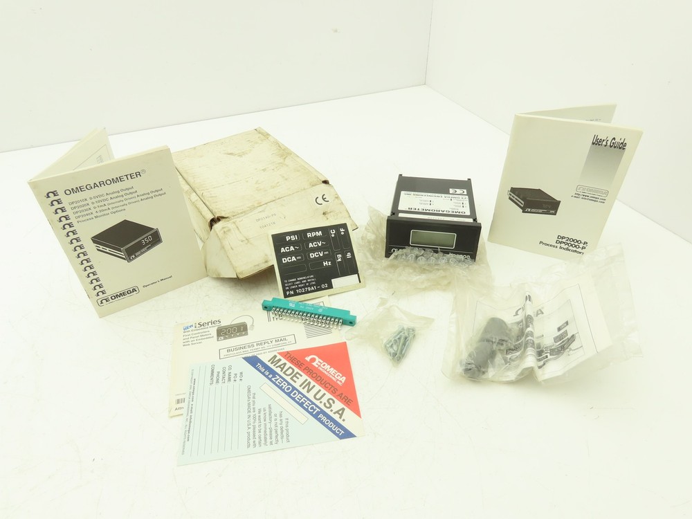 Omega DP2140-P8 Digital Panel Meter Display 120V DP2000 Omegarometer