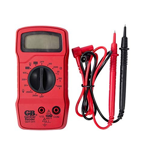 GDT-311 Digital Multimeter, 3 Function, 11 Red Manual 3 Function / 13 Range