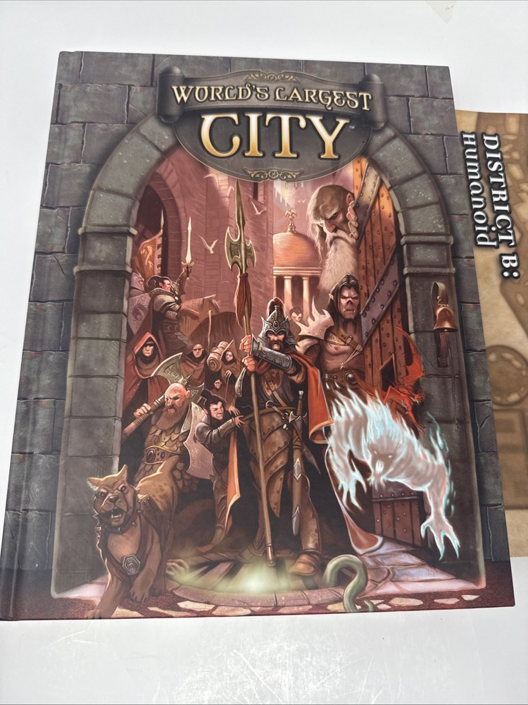 Worlds Largest City Dungeons & Dragons 3rd Edition Hardcover missing one Map