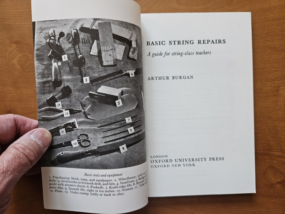 Basic String Repairs: A Guide For String-Class Teachers by Arthur Burgan...