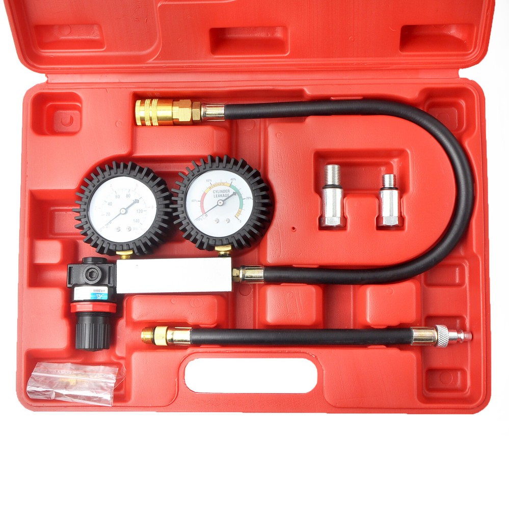 Cylinder Leak-Down Tester Leakage Leak Detector Engine Compression Tester Gauges