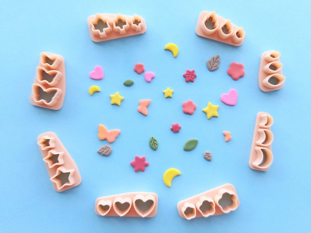 Micro Mini Polymer Clay Cutter Set | Unique Maxi Mini Clay Cutters | Clay Tools