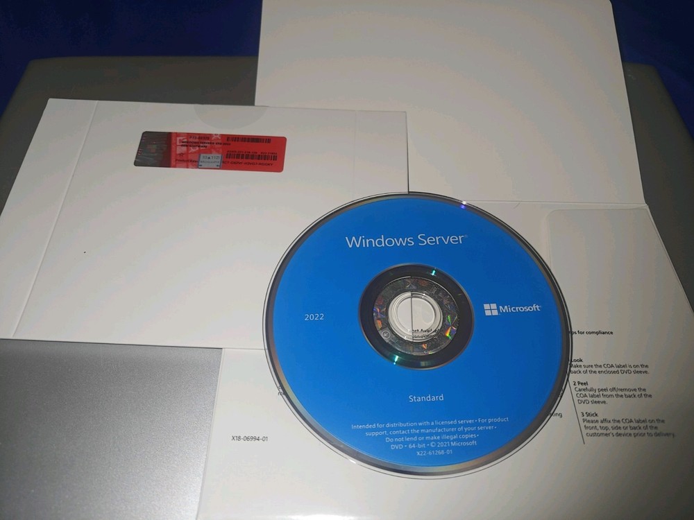 Microsoft Windows Server 2022 Standard OEM - 16 Core System License w/ COA