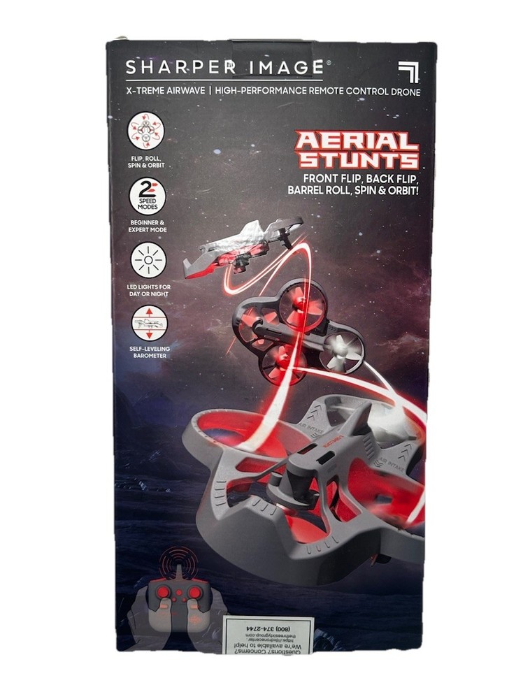 SHARPER IMAGE XTREME AIRWAVE HIGH-PERFORMANCE REMOTE CONTROL DRONE