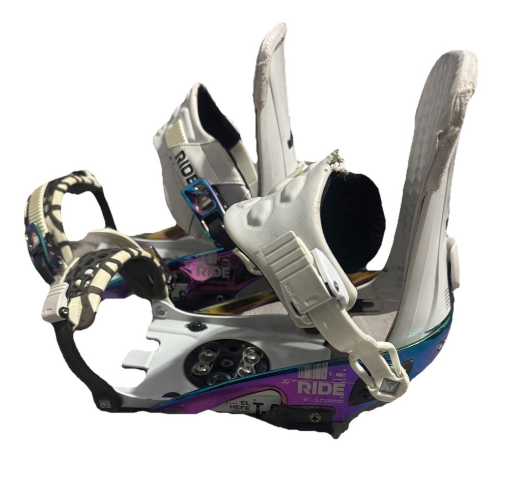 Ride El Hefe Snowboard Bindings White/multicolor