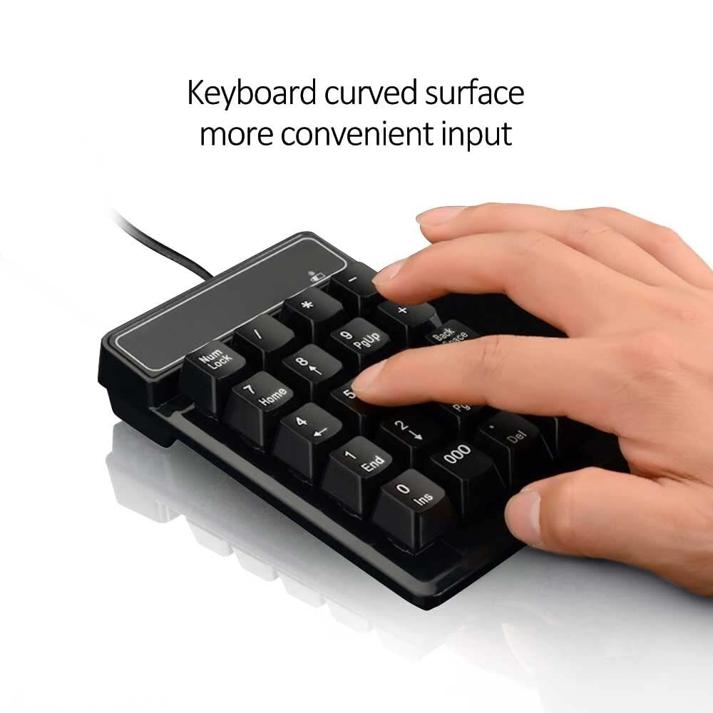 19 Key USB Numeric Keypad for Laptop Notebook PC Computer Financial Accounting
