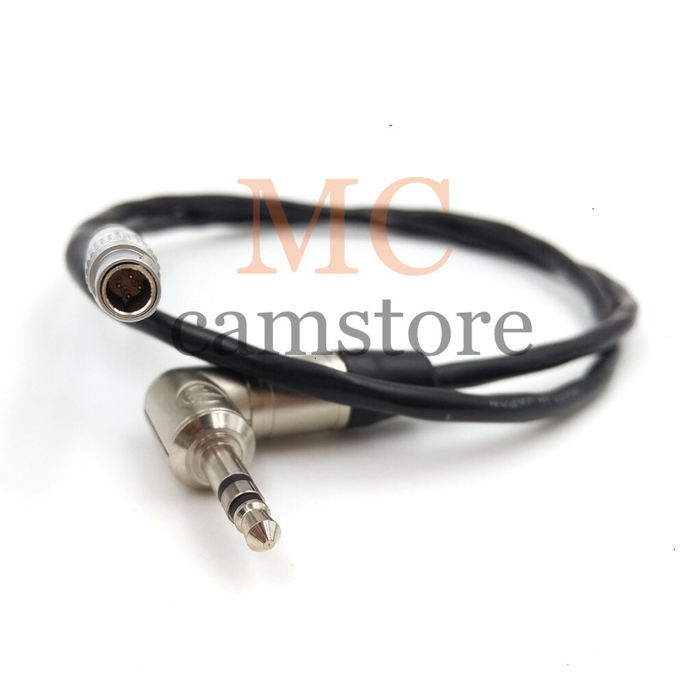00B 4pin to 3.5 audio head, Easync Synchronize Timecode cable For ARRI Mini 20"
