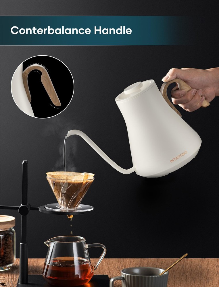 Electric Kettle, Gooseneck Electric Kettle, ±1℉ Precise Temperature Control, ...