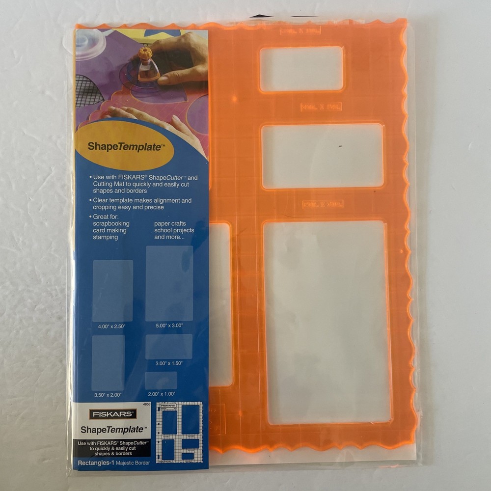 Fiskars Shape Template Rectangles-1 Majestic Border