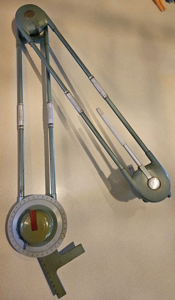 Large Universal Boardmaster Drafting Machine, Vintage, Tested And Working