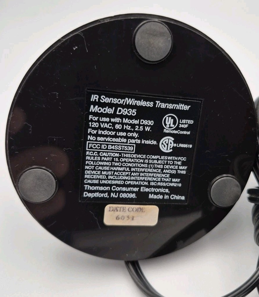RCA Wireless Receiver/IR Emitter & Transmitter Sensor Model D930/D935