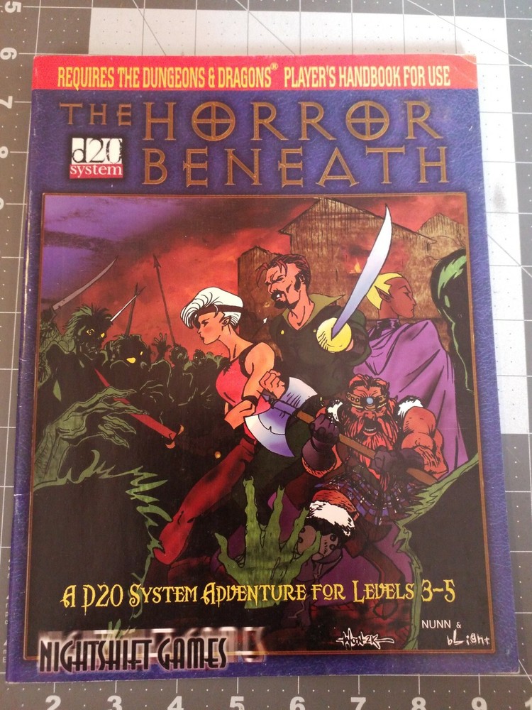 d20  System ~ THE HORROR BENEATH ~ D&D Nightshift Games CFE4001