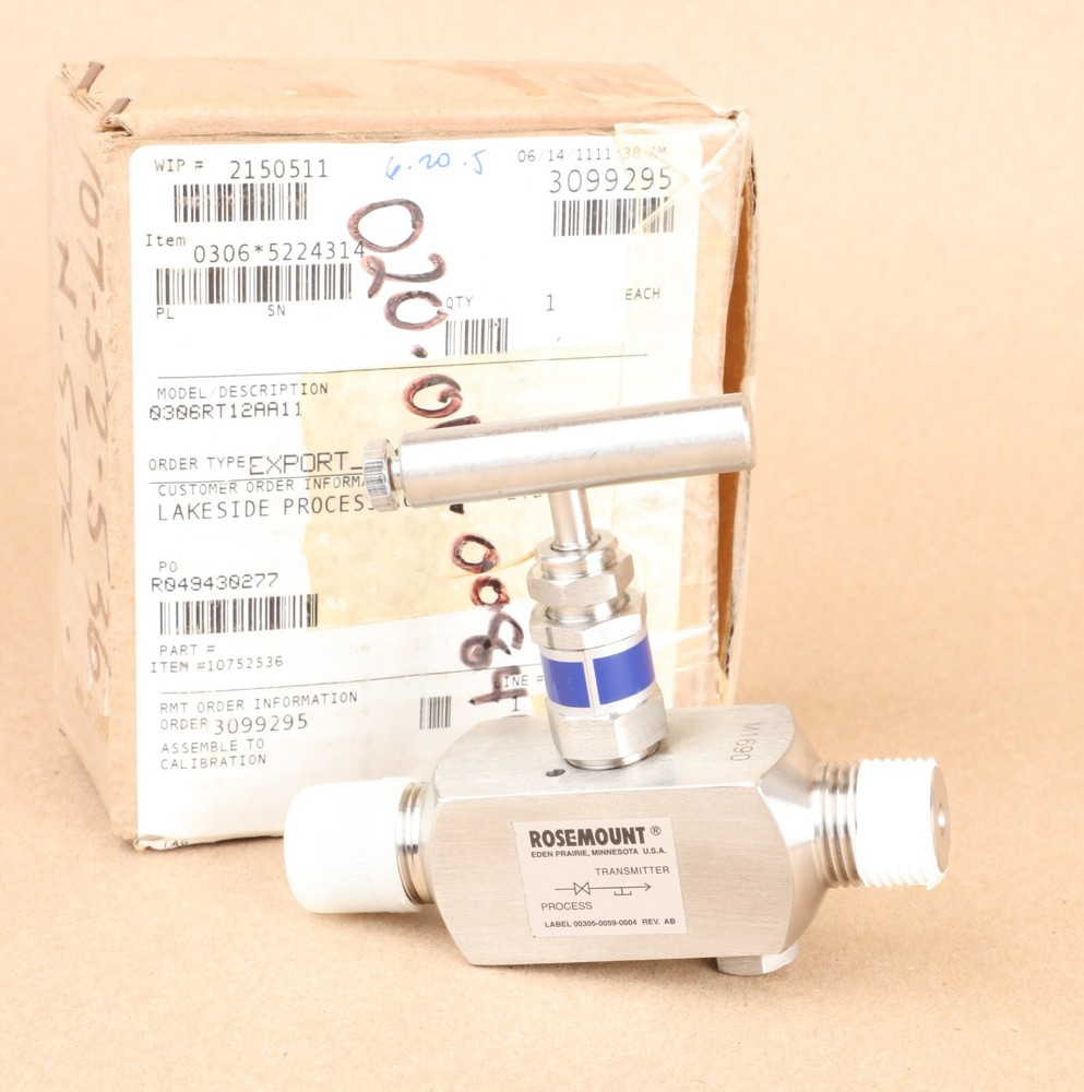 Rosemount C306111125-0000 Needle Isolation Valve